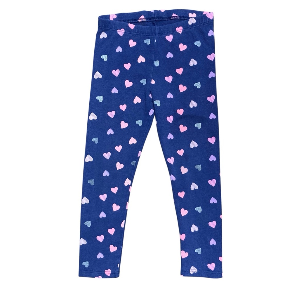 Cat & Jack 3T blue heart print leggings